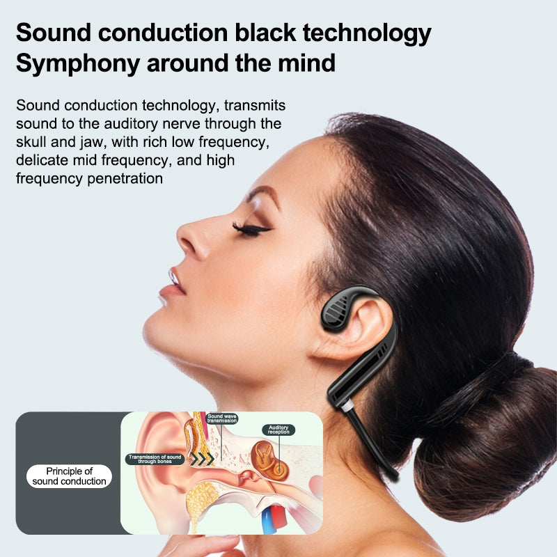 W10 Bone Conduction Bluetooth Headset Wireless Intelligent Noise Reduction Headphones IPX5 Waterproof Sports Ear-Hook Headset W10 Bone Conduction Bluetooth Headset Wireless Intelligent Noise Reduction Headphones IPX5 Waterproof Sports Ear-Hook Headset